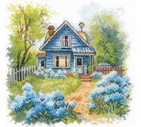 Kit Point De Croix Compté Andriana "À La Datcha" 17x17.5 Cm