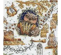 Kit Point De Croix Compté Andriana "Animaux Magiques. Chouette" 15x15 Cm