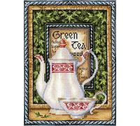 Kit Point De Croix Compté Andriana "Collection De Thés. Mélisse Verte" 20x26.5 Cm