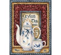 Kit Point De Croix Compté Andriana "Collection De Thés. Orange Pekoe" 20x26.5 Cm