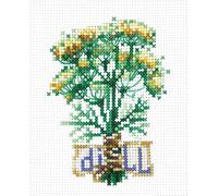 Kit Point De Croix Compté Andriana "Herbes Épicées. Aneth" 7.5x10.5 Cm
