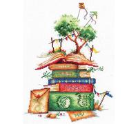 Kit Point De Croix Compté Andriana "Histoires Du Pays" 16x21 Cm