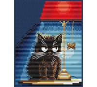 Kit Point De Croix Compté Collection D`Art "Pourquoi Je Suis Noir ?" 9.5x12 Cm