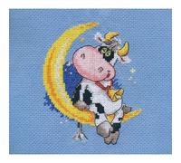 Kit Point De Croix Compté "Fais De Beaux Rêves !" 10x13 Cm