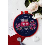 Kit Point De Croix Compté "Rendez-Vous Sous Les Étoiles" 15x15 Cm. Fabriqué En Ukraine.