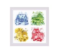 Kit point de croix compté Riolis "Happy Street", 30x30cm