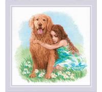 Kit point de croix compté Riolis "True Friend", 30x30cm