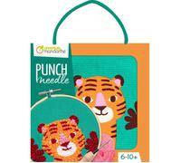 Avenue Mandarine Kit point de croix MY MANDARINE KC151C punch needle 18x18 cm Tigre dès 6 ans