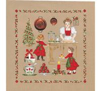 Kit point de croix Le Bonheur des Dames "Accessoires de Noël", DIY, 20x21cm