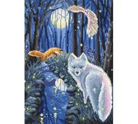 Kit point de croix Letistitch "Midsummer Night", compté, DIY, 27x19.5cm