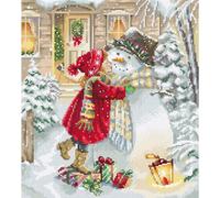 Kit point de croix Letistitch "Winter Playtime", compté, DIY, 26x23cm