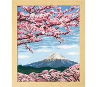 Kit point de croix Olympus "Fleur de cerisier et Mt.Fuji", 29,7x36,4 cm