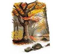Kit point de croix Paysage automnal - DMC(...) - Multicolore Multicolore
