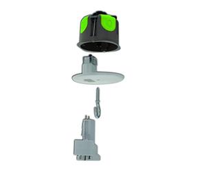 kit point lumineux cloison sèche diamètre 67 mm bizline r box + douille d 27