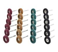 Kit Polissage pour Perceuse - 40 Pièces - Accessoires Dremel Polissage Abrasif de 25mm - Grain 80/150/240/300 - Accessoires de Poli