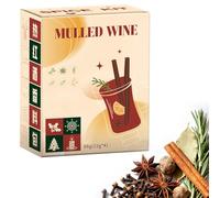 Kit Polyvalent de 3 Boîtes D'épices à Vin Chaud, pour Vin Rouge, Cidre, Thé et Cocktails, 12 Sachets D'épices Entièrement Naturels, Idéal pour les Réceptions D'automne et D'hiver.(88g)