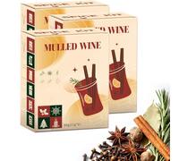Kit Polyvalent de 3 Boîtes D'épices à Vin Chaud, pour Vin Rouge, Cidre, Thé et Cocktails, 12 Sachets D'épices Entièrement Naturels, Idéal pour les Réceptions D'automne et D'hiver.(264g)