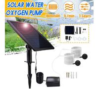 Kit Pompe à Oxygène à Energie Solaire +Panneau Solaire Pour Jardin