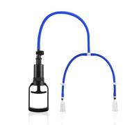 Kit Pompe à Tétons 2-en-1 Fortes Aspirations Succion Régulable pour Stimulation des Mamelons Agrandisseur de Pompe Nippel Manuelle Réglable pour Femme et Couple Set de Suceurs (Bleu)