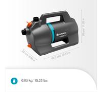 Gardena Pompe de jardin 5000 Silent suction – 26% débit en plus, fonctionnement silencieux (9082-20)