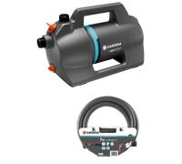 GARDENA Silent 4100 Kit Pompe d'arrosage de surface + tuyau d’aspiration 9052-20