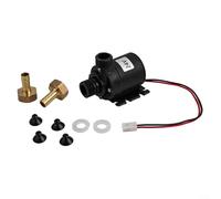 Kit pompe de circulation d'eau chaude solaire 12 V 24 V CC avec moteur sans balais à faible bruit, entrée et sortie à 12 fils pour une installation facile dans les applications de chauffage solaire et