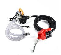 Kit pompe diesel DC 230 V, pompe à huile auto-amorçante | Avec buse de carburant flexible en laiton clapet anti-retour de 4 m tuyau IP55, pompe diesel auto-amorçante (60 l/min 550 W)