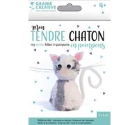 Kit Pompon Activités Manuelles Chaton