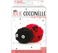 Coffret pompons pour enfants - Ma petite coccinelle - Graine Créative Multicolore G