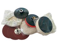 Kit poncage et polissage pour meuleuse 125 mm 8 pièces