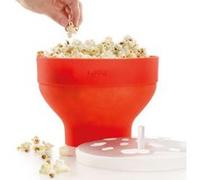 Pot à pop corn rouge silicone 20 cm lékué