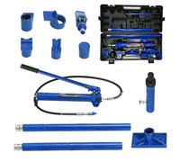 Kit Porta Power Hydraulique 10 Tonnes, Ensemble Lourd de réparation | de carrosserie et châssis Automobile, avec Mallette de Rangement Portable pour Voitures, camions, SUV et Plus