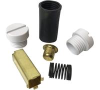 Kit porte-brosse avec 2 capuchons blancs 4162546-2W. Compatible avec les mélangeurs Kitchenaid 4,5QT et 5QT. Pièces de rechange d'origine d'origine.
