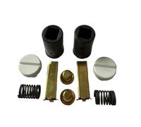 Kit porte-brosse pour les deux côtés, avec 2 capuchons blancs. 4162546-2W/2. Compatible avec les mélangeurs Kitchenaid 4,5 QT et 5 QT. Pièces de rechange d'origine d'origine.