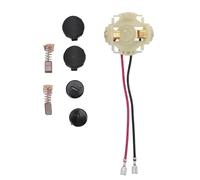 Kit Porte - Charbon avec 2 Balais Carbone, 1 Support, 2 Bouchons, 2 Caches en Alliage Acier et ABS - Remplacement Durable, Compatibilité Large pour Outils Électriques