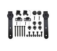 Kit Porte Coulissante, Mini porte coulissante Hardware Hardware Kit Armoire Suspension Rail de portefeuille Rail Rouleau de porte NO SLOT GUIDE DE TERME SAUF, Quincaillerie de porte roulante