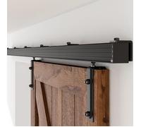 Kit Porte Coulissante - Rail Aluminium 2,0m Renforcé, Fixation Murale, Glissement Silencieux, Installation Facile (Sans Porte)