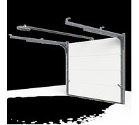 KIT Porte de Garage ONIL Sectionnelle | 2 télécommande | Moteur: Life | 200cm X 240cm | Blanc - Finition lisse sablé