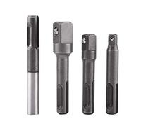 Kit Porte-Embout de Visseuse, Asixx Adaptateur de SDS Plus Tige à 1/4" Douille Hexagonale et Connecteur de SDS Plus Tige à Extension Carré 1/4" 3/8"1/2" [Lot de 4]