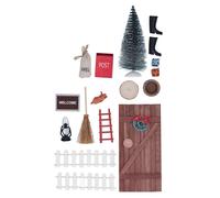 Kit porte fée de Noël,Kit porte fée miniature,Kit porte maison de poupée en bois,Kit porte maison de poupée de Noël,Kit porte fée DIY,Porte maison de poupée miniature de Noël