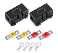 Kit porte-fusible pour véhicule avec 2 supports moyens, fusibles ForMIDI 40 A et 50 A, et bornes de câblage, conçu pour une meilleure protection et durabilité des fusibles