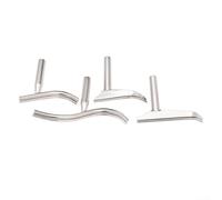 Kit porte-outils de tour en acier pour ouverture de base de 2,5 cm, comprend une forme en S, un coude rond, des grands et petits plis droits pour un tournage efficace (courbure ronde)