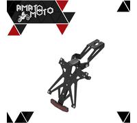 Lightech Lt009 Yamaha Yzf R1 09-14 It/de/slo License Plate Holder With Light Argenté