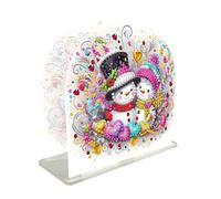 Kit porte-serviettes de Noël DIY Diamond Art 5D, porte-serviettes en papier d'art diamant 5D, organiseur de mouchoirs, boîte à mouchoirs, porte-serviettes en papier, bonhomme de neige