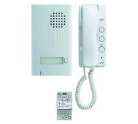 Kit portier audio 2 fils intégral combiné, platine aluminium saillie 22 mm avec 2ème bouton de commande - AIPHONE - DA1AS