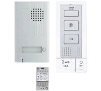 Kit portier audio 2 fils intégral mains libres Blanc - AIPHONE - DA1DS/DB1MD/PT1211DR