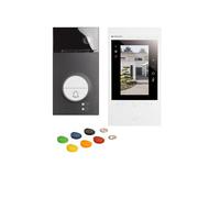 kit portier vidéo - bticino classe 300eos with netatmo - ecran 5 pouces - noir - bticino bt363916