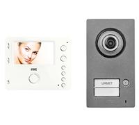 Kit portier vidéo Mini Note 2, platine avec 1 bouton-poussoir, moniteur 4,3 pouces - URMET YOKIS - 1722/93