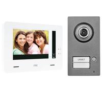 Kit portier vidéo Mini Note +, platine avec 1 bouton-poussoir, moniteur 7 pouces - URMET YOKIS - 1722/95