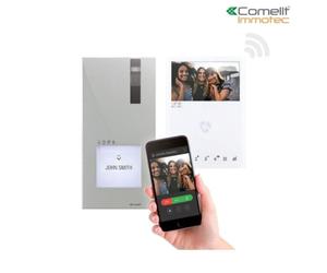 Kit portier Vidéo Quadra et Mini WIFI 2 fils - Comelit 8451V/BM